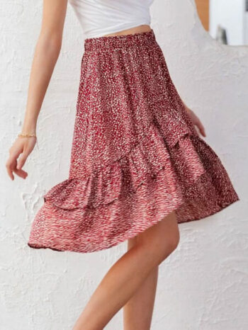 Falda roja de lunares blancos - Imagen 2