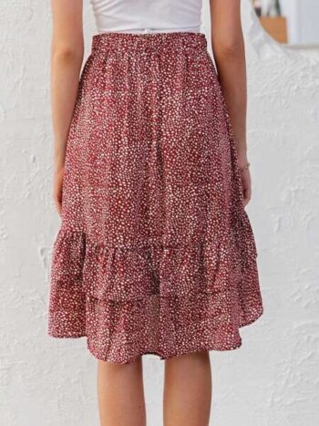 Falda roja de lunares blancos - Imagen 3