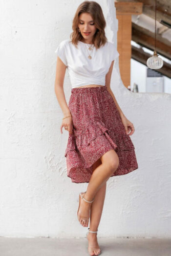 Falda roja de lunares blancos - Imagen 6