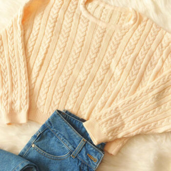 Sweater crop tejido - Imagen 2