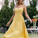 Vestido amarillo tiras