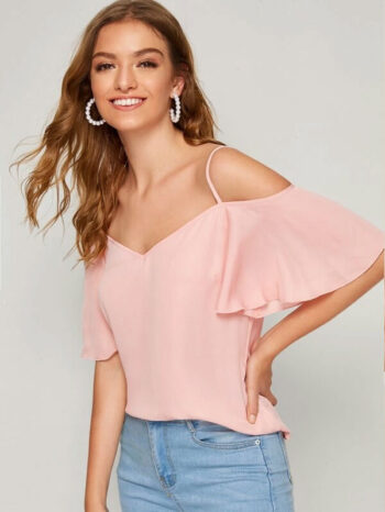Blusa rosa tiras