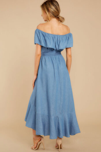 Maxi vestido efecto jean - Imagen 4