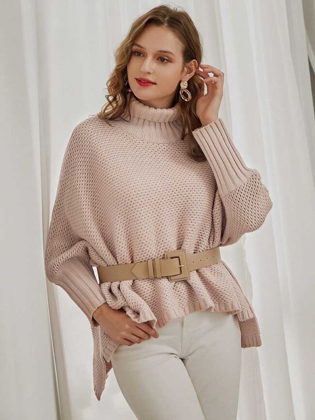 Jersey dolman de cuello tortuga - Imagen 4