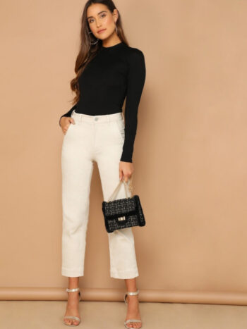 Top negro cuello alto - Imagen 4