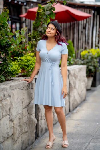 Vestido rib corte A - Imagen 3