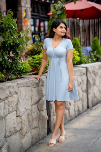 Vestido rib corte A - Imagen 2