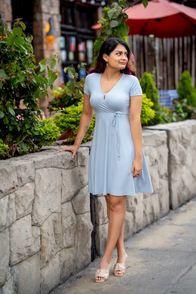 Vestido rib corte A - Imagen 2