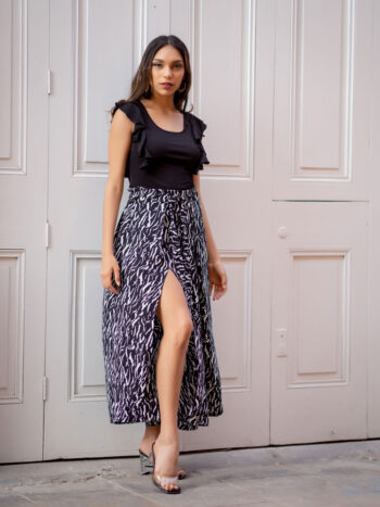 Pantalón con abertura Cebra