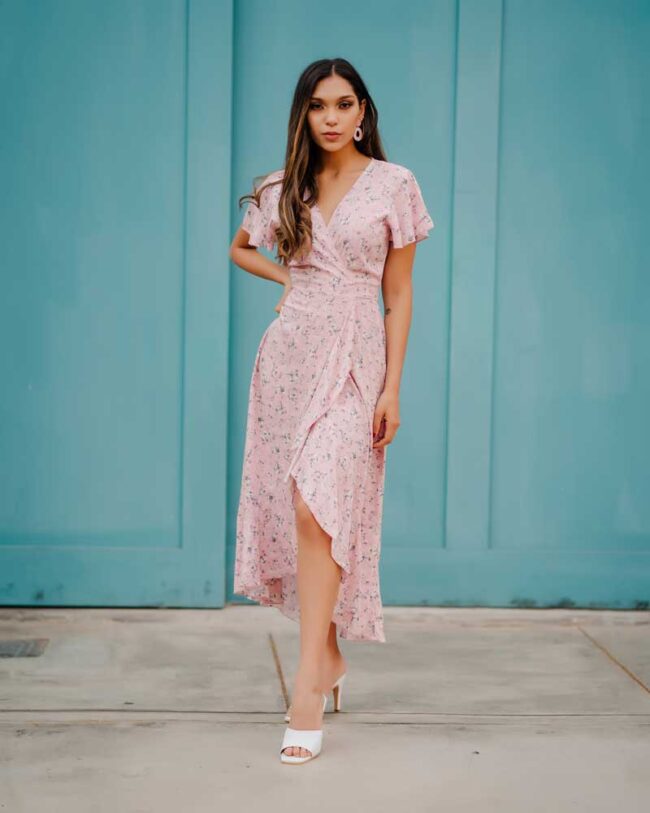 Maxi vestido envolvente dots - Imagen 2