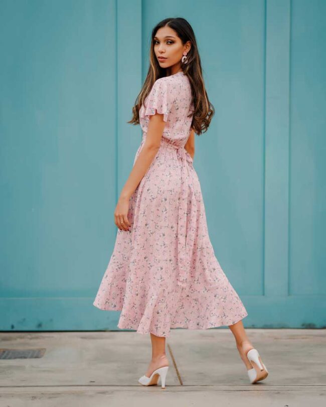 Maxi vestido envolvente dots - Imagen 3