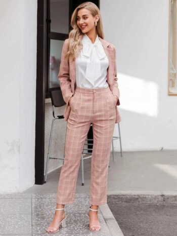 Conjunto Rosa Cuadros - Imagen 5
