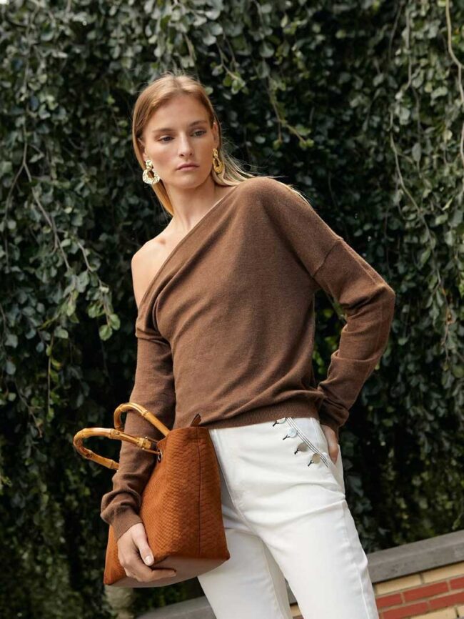 Jersey de cuello asimétrico - Imagen 4
