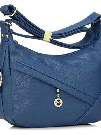 Cartera Mei azul acero