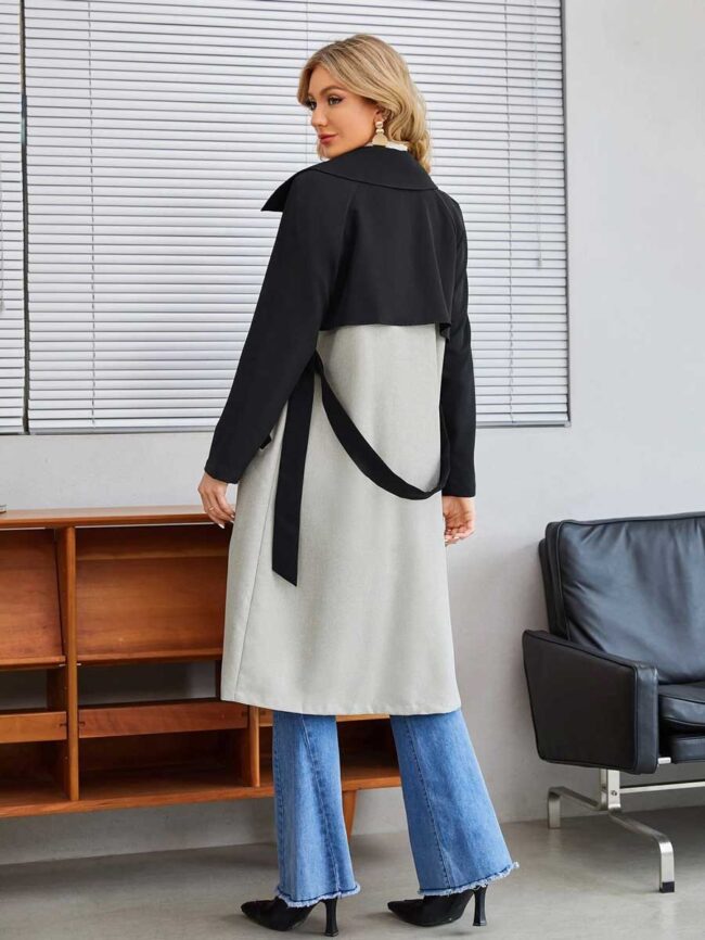 Gabardina Negro y Gris - Imagen 5