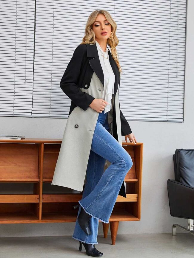 Gabardina Negro y Gris - Imagen 3