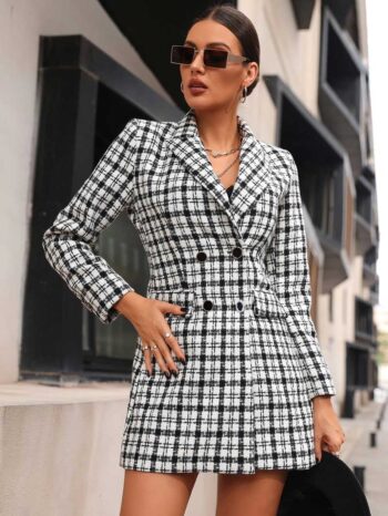 Abrigo vichy elegante