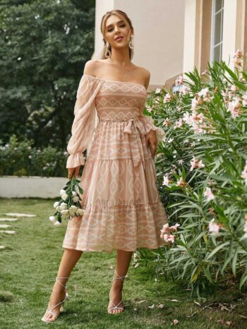 Vestido de estampado geométrico - Imagen 2