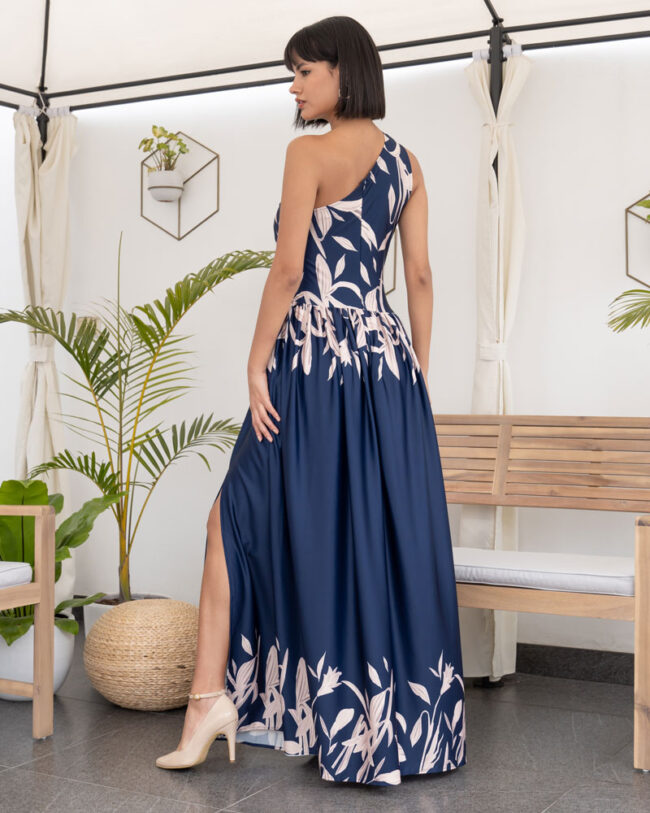 Vestido elegante Fátima azul - Imagen 5