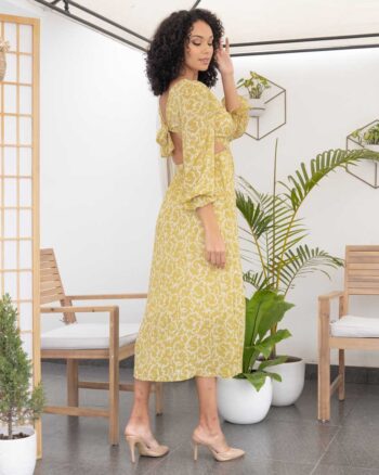 Vestido Alissa verde limón