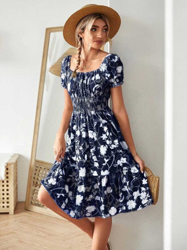 Vestido Sasha azul marino - Imagen 4
