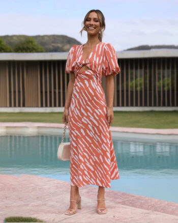Vestido Becca naranja - Imagen 2
