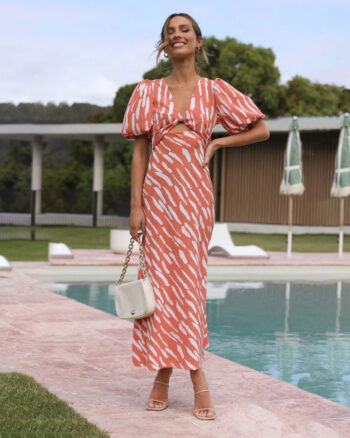 Vestido Becca naranja