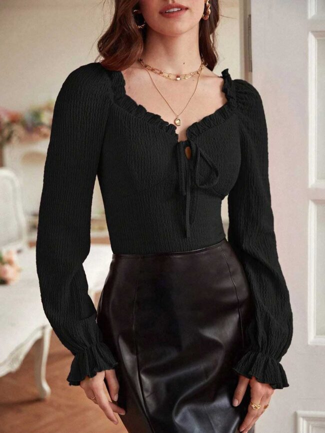 Top French con cordón delantero - Imagen 5