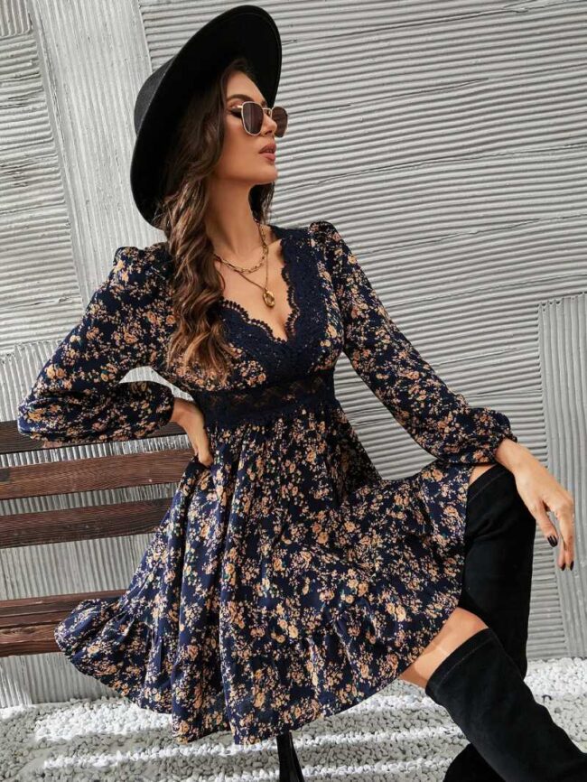 Vestido Freya azul marino - Imagen 4