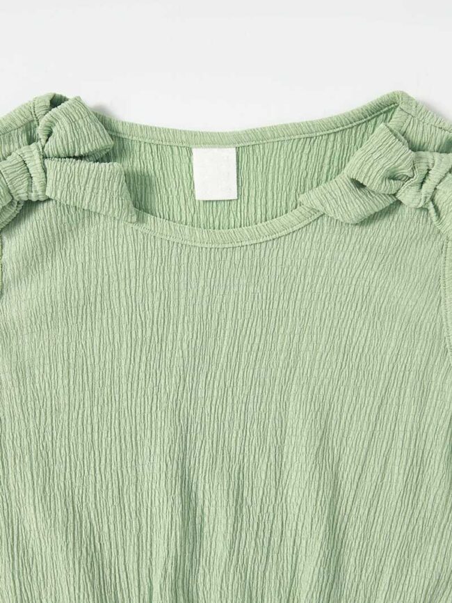 Conjunto floreado verde kids - Imagen 3