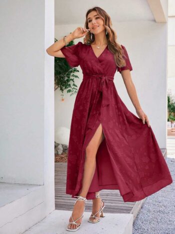 Vestido Morella guinda