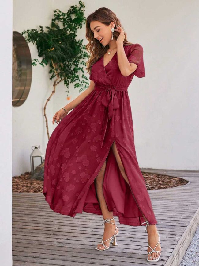 Vestido Morella guinda - Imagen 3