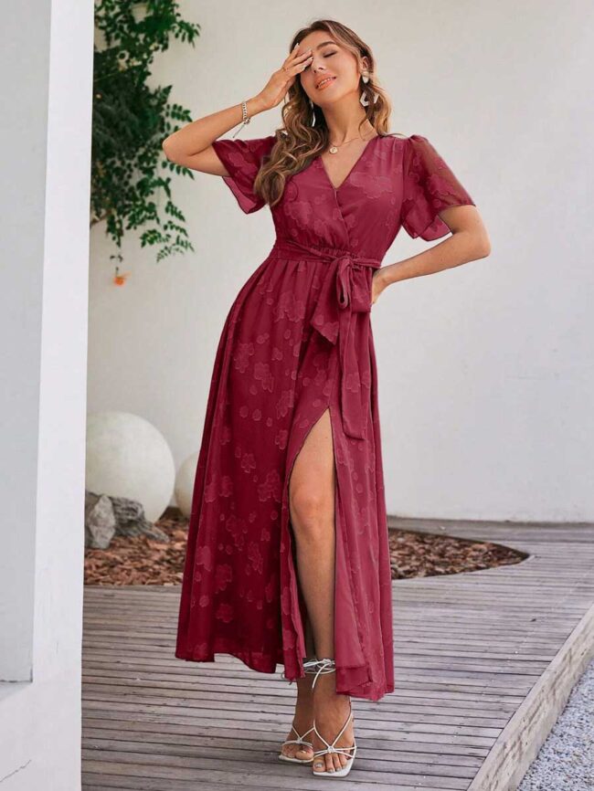 Vestido Morella guinda - Imagen 6