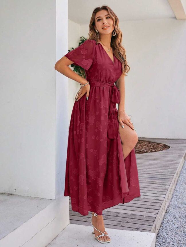Vestido Morella guinda - Imagen 4