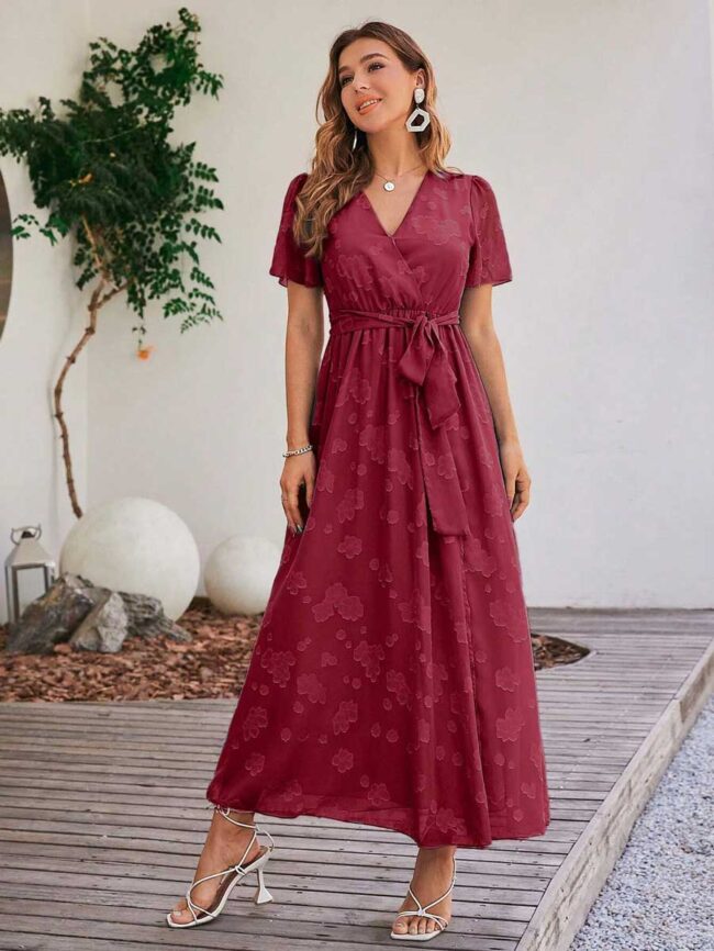 Vestido Morella guinda - Imagen 5