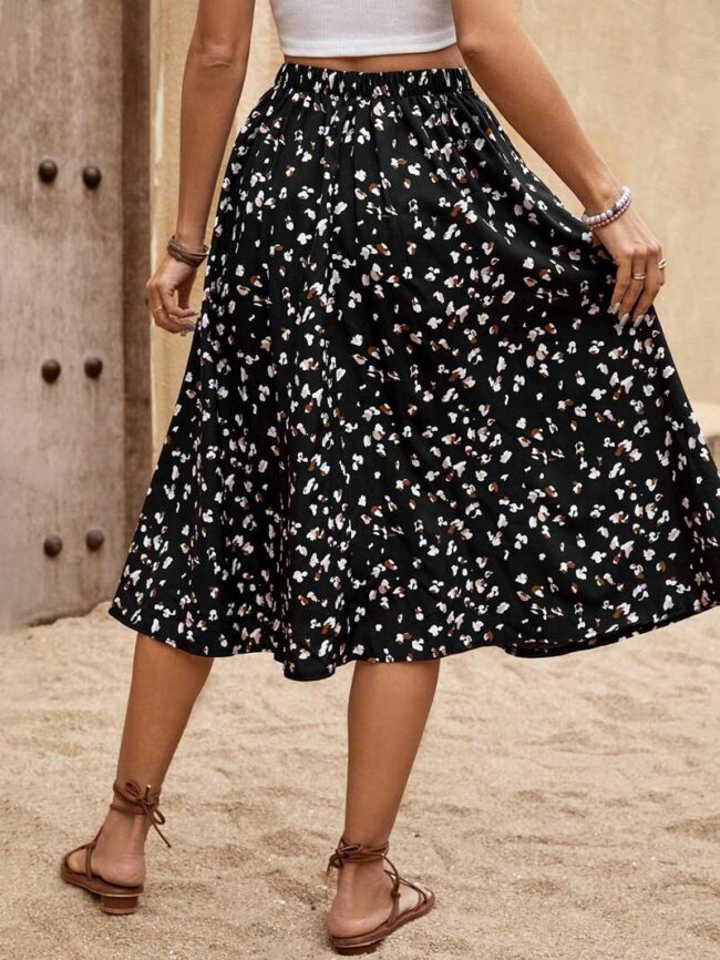 Falda midi estampada - Imagen 4