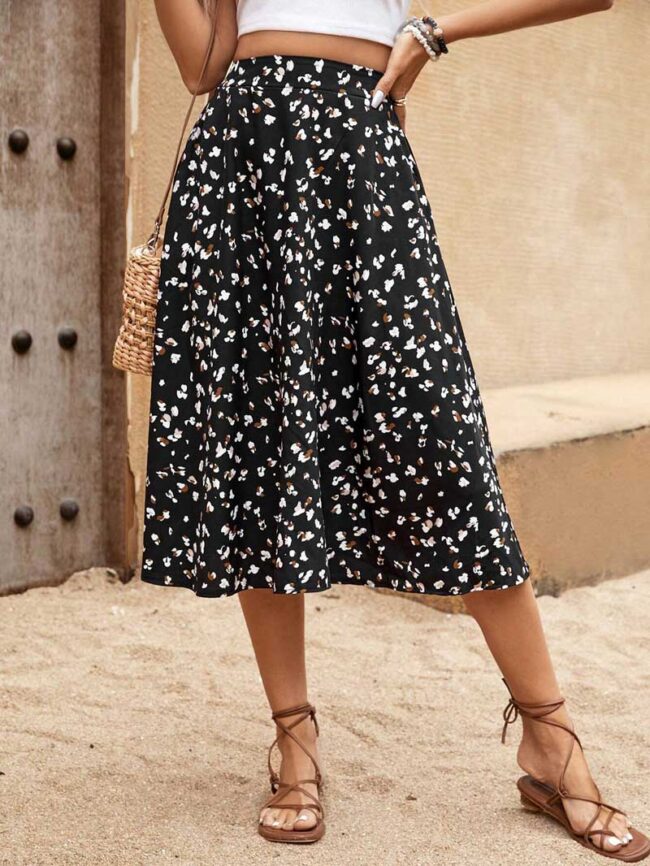 Falda midi estampada - Imagen 3