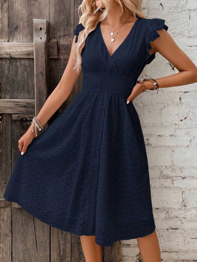 Vestido Adriana azul - Imagen 3