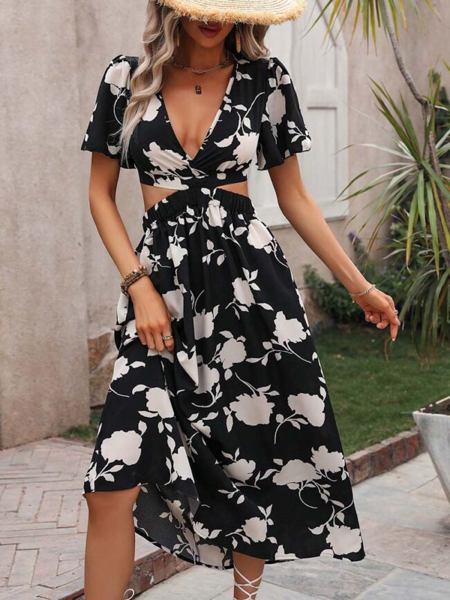 Vestido Giuliana blanco/negro - Imagen 2
