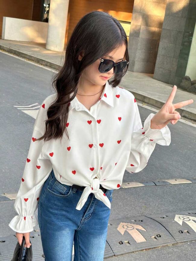 Blusa de corazones kids - Imagen 2