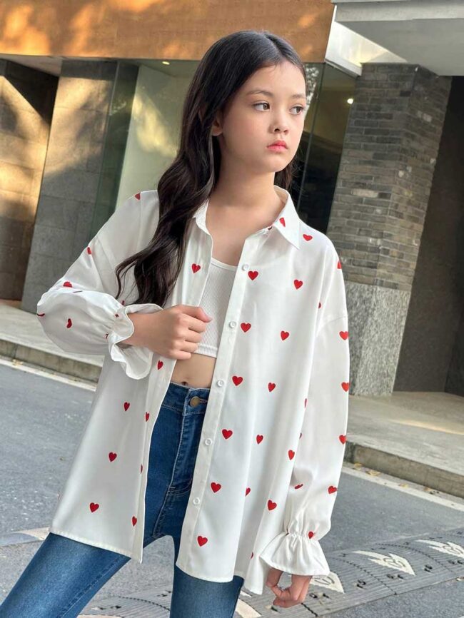Blusa de corazones kids - Imagen 4