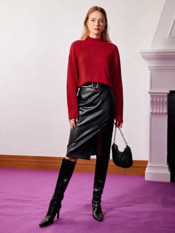 Jersey rojo con detalles en el pecho - Imagen 8