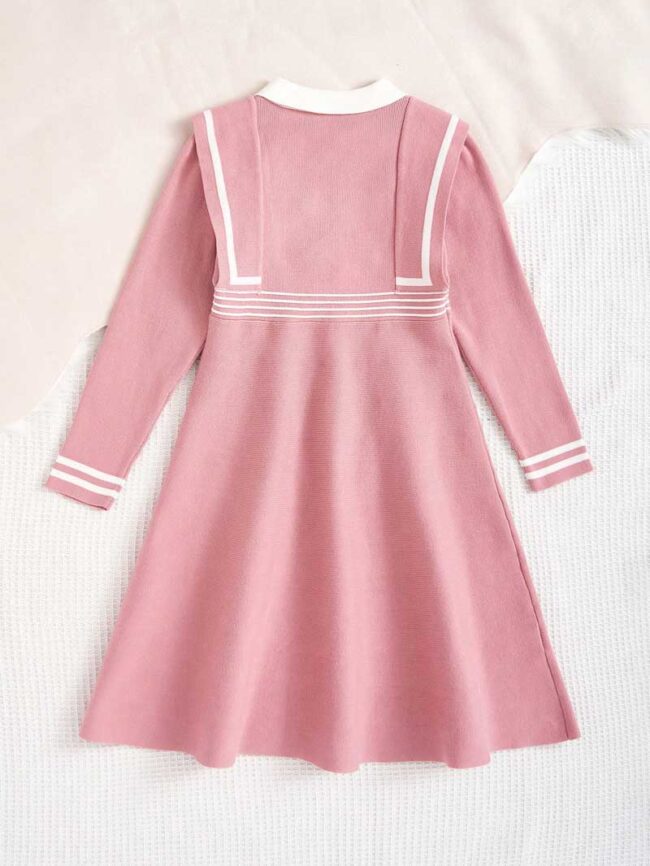 Vestido Coreano rosa Kids - Imagen 2
