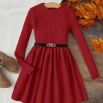 Vestido chompero rojo Kids