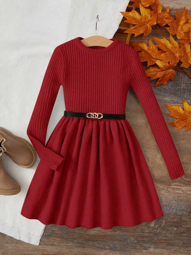 PSX_20240717_104458 Vestido chompero rojo Kids - Imagen 1