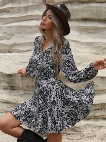 Vestido bohemio Keyla negro - Imagen 2