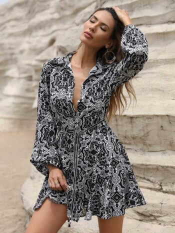 Vestido bohemio Keyla negro - Imagen 3