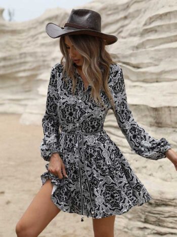 Vestido bohemio Keyla negro
