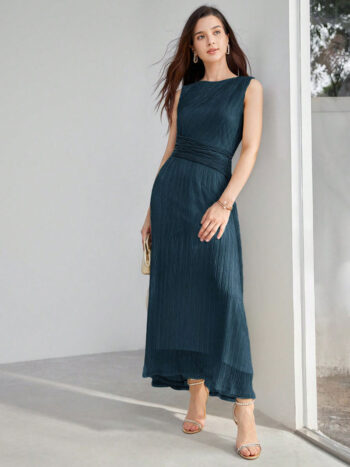 Vestido Leonor turquesa oscuro