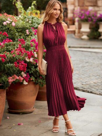 Vestido Cassie borgoña